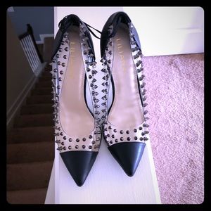 Spiked Stud Translucent Pumps
